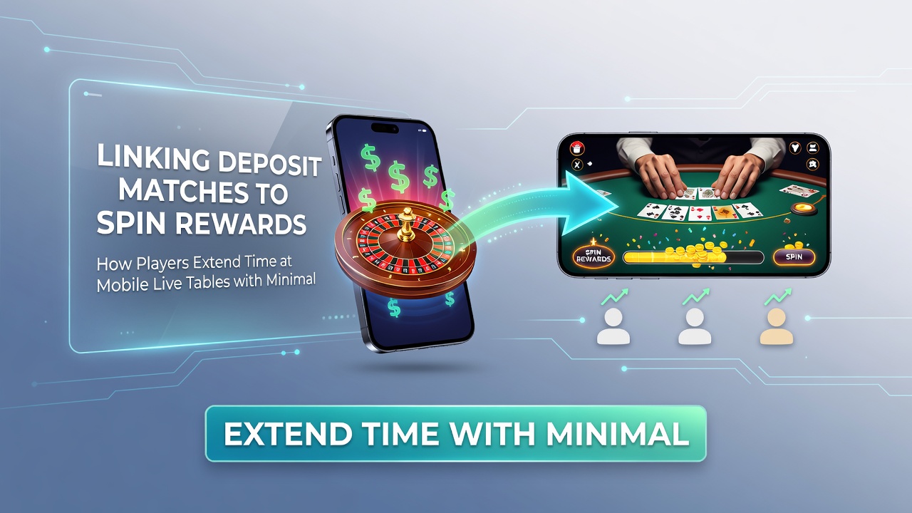 Close-up of mobile live dealer table with overlaid bonus indicators for spins and deposit matches